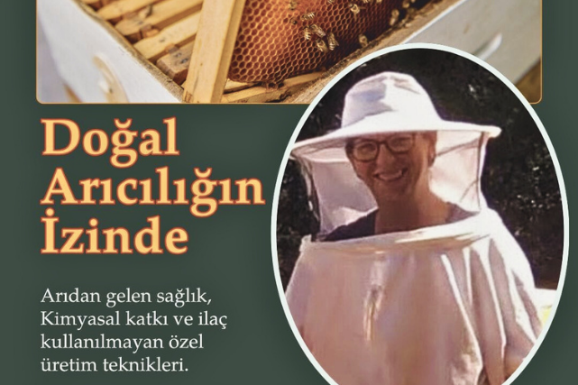 Seferihisar’da doğal arıcılıkla uğraşan Hande Şeker, kursla başlayan serüvenini kendi