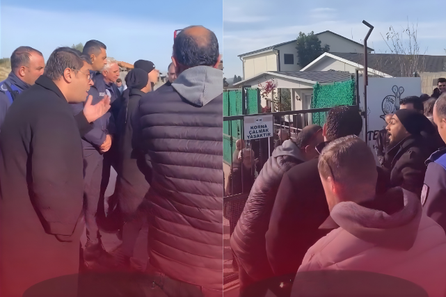 Seferihisar Sığacık'ta tarım arazilerine kurulan kaçak hobi bahçeleri belediye ekiplerince
