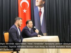 Minik öğrenciler yerel yönetimi yerinde öğrendi