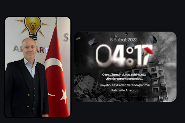 AK Parti Seferihisar İlçe Başkanı Serdar Kısaağa, 6 Şubat depreminin
