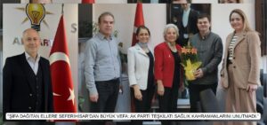 AK Parti Seferihisar İlçe Başkanı Serdar Kısaağa ve Kadın Kolları