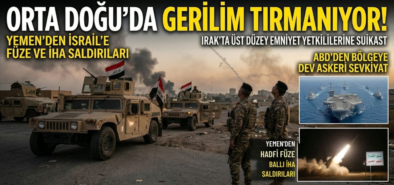 Orta Doğu'daki gerilim, Yemen'den İsrail'e yapılan saldırılar, ABD'nin bölgeye dev