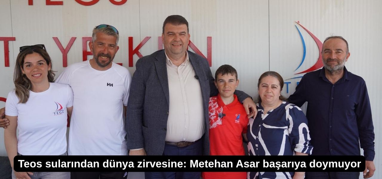 Türkiye Yelken Şampiyonası’nda 3. olan Seferihisarlı milli sporcu Metehan Asar,