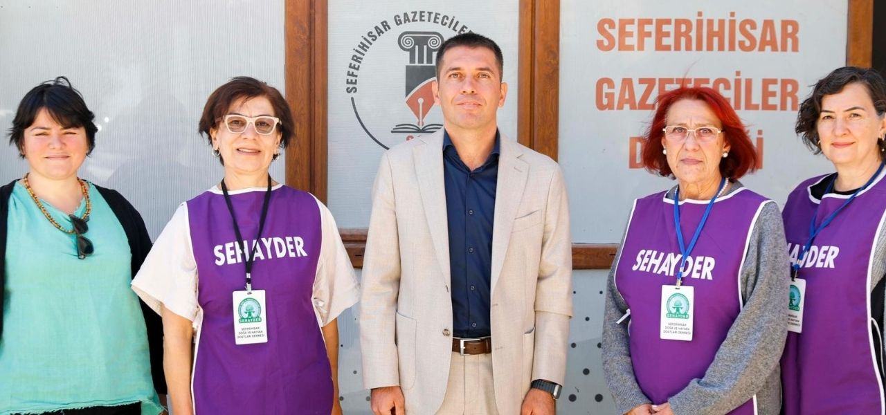 SEHAYDER, Seferihisar Gazeteciler Cemiyeti'ni ziyaret ederek sokak hayvanlarının durumu ve