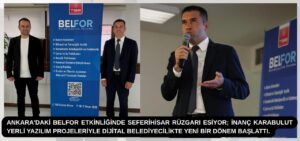 Seferihisar Belediye Başkan Yardımcısı İnanç Karabulut, Ankara'da düzenlenen BELFOR'da belediyenin