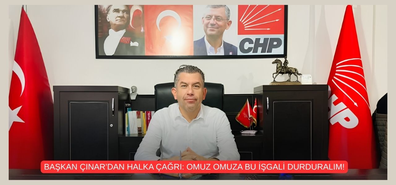 CHP Seferihisar İlçe Başkanı Rahmi Tezel Çınar, İzmir Büyükşehir Belediyesi