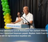Çocuk belediyesi’nin minikleri mezuniyet sevinci yaşadı