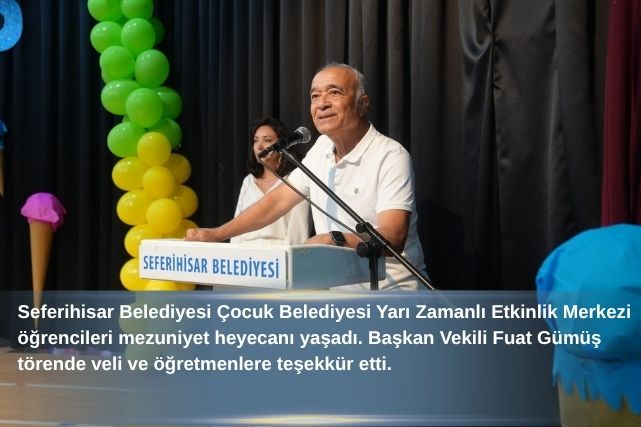 Seferihisar Belediyesi Çocuk Belediyesi Yarı Zamanlı Etkinlik Merkezi’nde eğitim dönemini